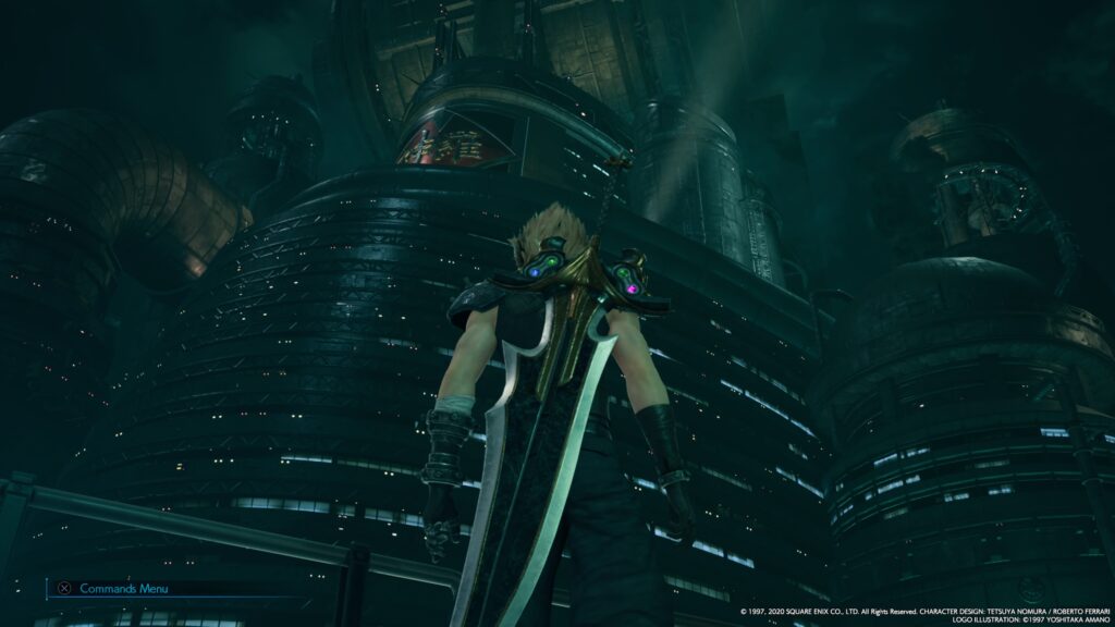 Final Fantasy VII Remake Cloud Shinra Building.
